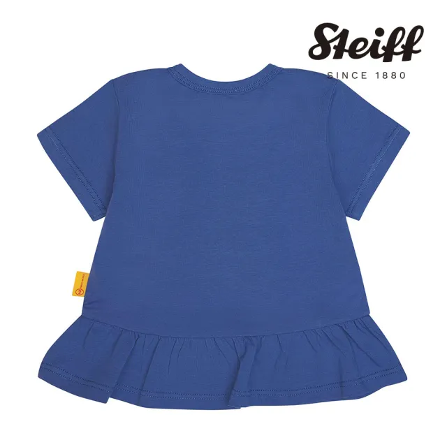 【STEIFF】熊頭童裝 荷葉下擺短袖T(短袖上衣)