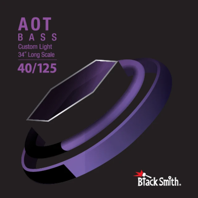 【BlackSmith】ANW-40125-5-34 奈米碳纖維 AOT 薄包膜 40-125 34吋 5弦 貝斯弦(原廠公司貨 商品保固有保障)