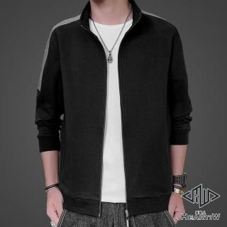 【Heart:W 新職人】★簡約撞色立領運動休閒外套(春秋/立領外套/運動外套/拉鍊口袋)