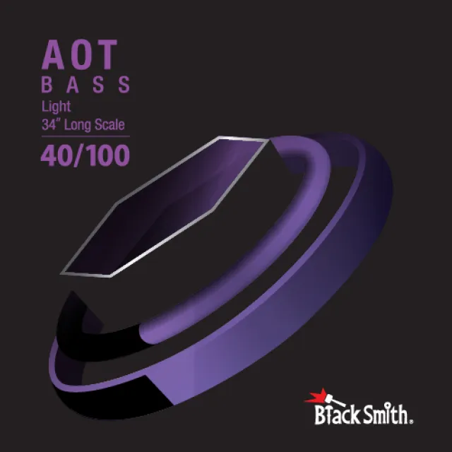 【BlackSmith】ANW-40100-4-34 奈米碳纖維 AOT 薄包膜 34吋 4弦 貝斯弦(原廠公司貨 商品保固有保障)