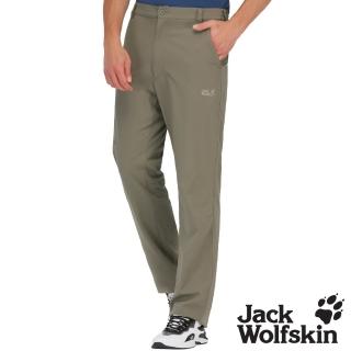 【Jack wolfskin 飛狼】男 彈性吸排休閒長褲 登山褲(棕)