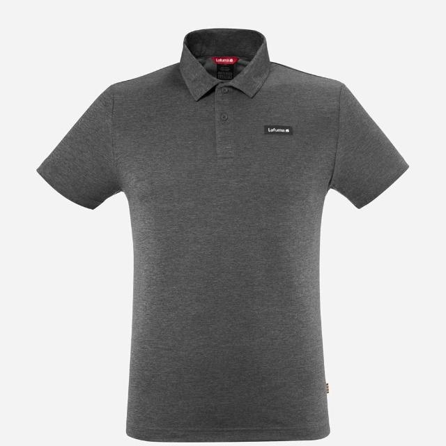 【Lafuma】男 SHIFT POLO 短袖POLO 黑灰 登山(LFV122687085)