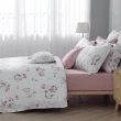 【IN-HOUSE】400織紗棉天絲兩用被床包組-銀白莓園(加大)