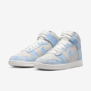 【NIKE 耐吉】Wmns Dunk High SE 女鞋 藍 灰 麂皮 雲朵 高筒 休閒鞋(FD0882-400)