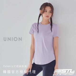 【STL】yoga 現貨 韓國瑜伽 Union 女 運動機能 圓領 短袖 上衣／圓弧蓋臀 快乾(艾莉絲粉紫PaleIris)