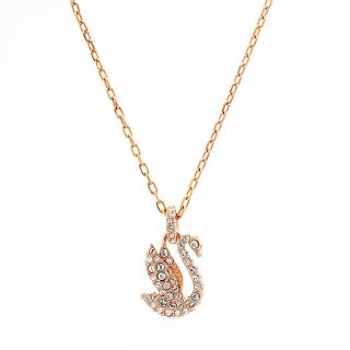【SWAROVSKI 施華洛世奇】Iconic Swan 天鵝水晶項鍊(限 量 促 銷)