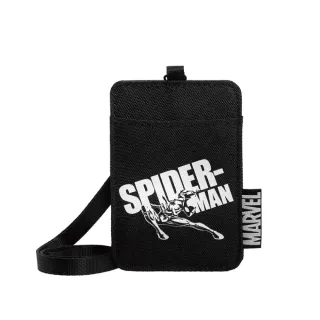 【OUTDOOR 官方旗艦館】聖誕節交換禮物 漫威英雄MARVEL-蜘蛛人票卡證件套-黑色