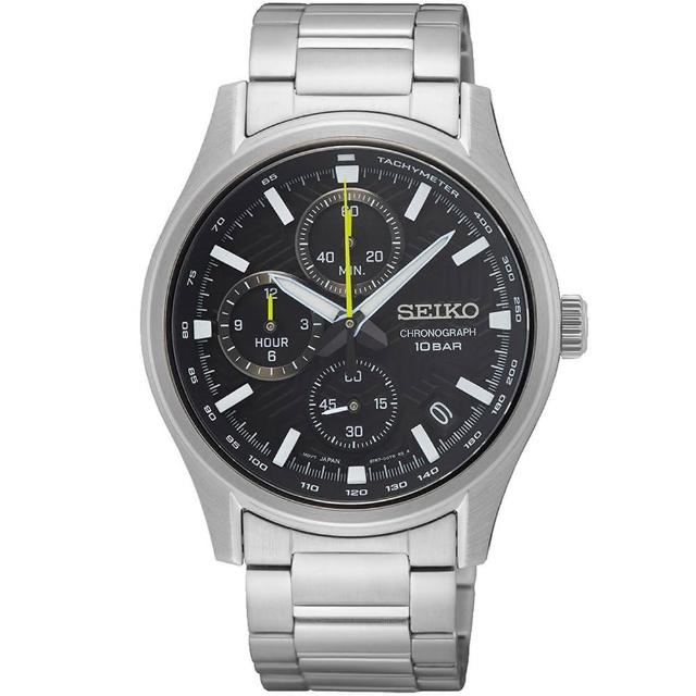 【SEIKO 精工】CS 競速三眼計時腕錶(8T67-00S0D/SSB419P1)