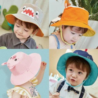 【Mua 姆兒選品】Kocotree兒童帽立體雙面款兒童漁夫帽兒童防曬帽(兒童遮陽帽網眼帽沙灘帽幼童帽)