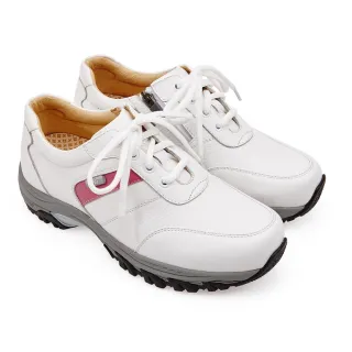 【A.S.O 阿瘦集團】平安氣墊側拉鍊牛皮休閒鞋(白色)