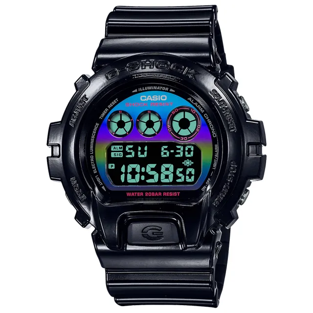 CASIO 卡西歐】G-SHOCK AI 探索虛擬彩虹系列電子錶聖誕禮物(DW-6900RGB