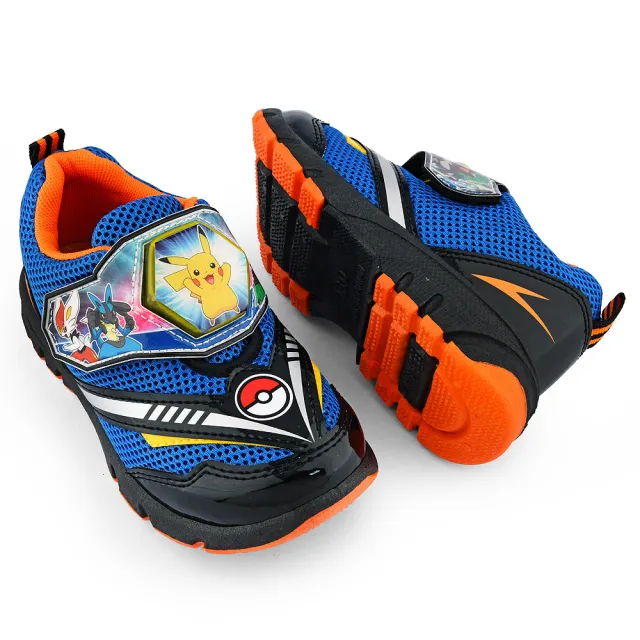 【童鞋城堡】童鞋 中大童 正版寶可夢 LED電燈運動鞋(PA5259-藍)