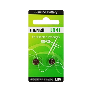 【maxell】LR41鈕扣型192鹼性電池30粒裝(1.5V 鈕型電池 無鉛 無汞)