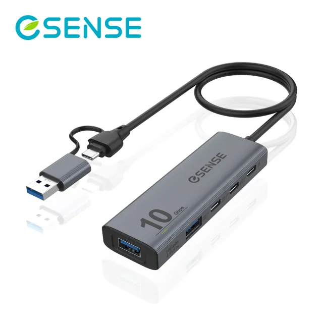 【ESENSE 逸盛】Esense B502 A+C USB3.2 Gen2 Hub(01-EHB502TA)