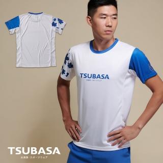 【TSUBASA灑落運動衣】ASA 楓葉晴藍 透氣機能運動衫 男款(超強透氣運動T恤 排汗T恤 運動衣)