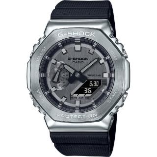 【CASIO 卡西歐】G-SHOCK 八角雙顯電子錶(GM-2100-1A)