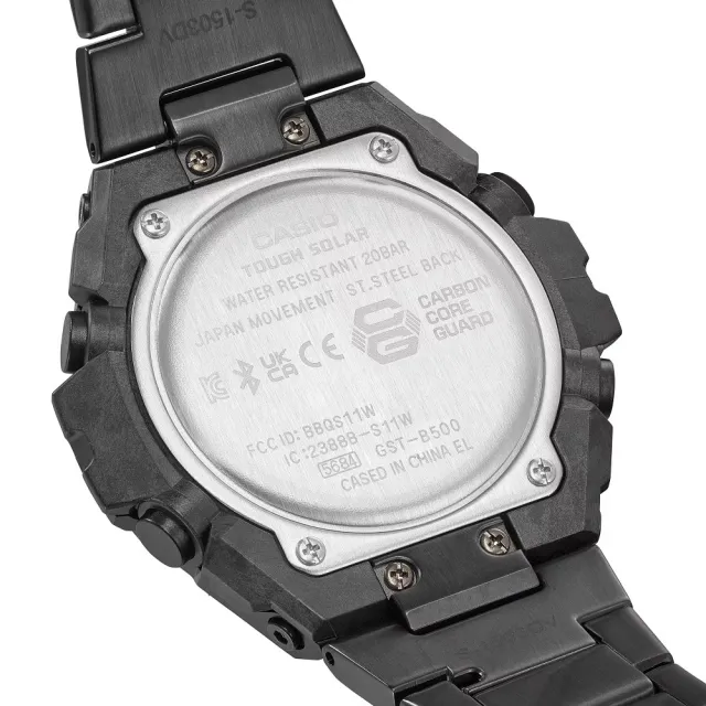 CASIO 卡西歐】G-SHOCKT純粹黑色雙顯錶(GST-B500BD-1A) - momo購物網