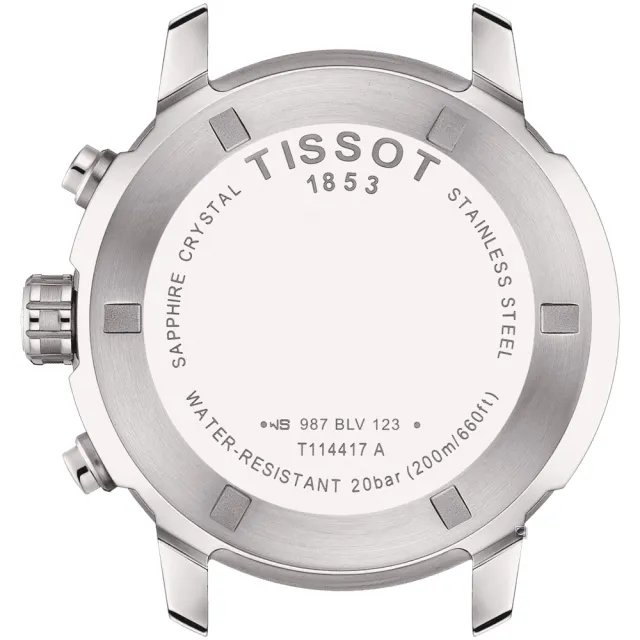 【TISSOT天梭 官方授權】T-Sport PRC 200 CHRONOGRAPH計時腕錶 情人節 送禮首選(T1144171705700)