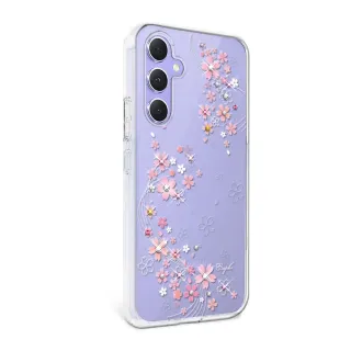 【apbs】Samsung Galaxy A55/A54/A53/A35 輕薄軍規防摔水晶彩鑽手機殼(天籟之櫻)