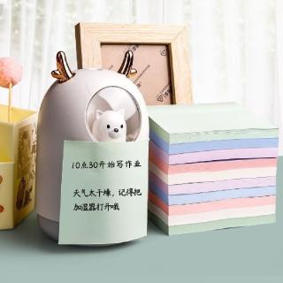 【學生必備】莫蘭迪純色便利貼-1000張(文具 辦公 可重覆黏貼 留言紙 備忘錄 記事本 便條紙 筆記 學生)