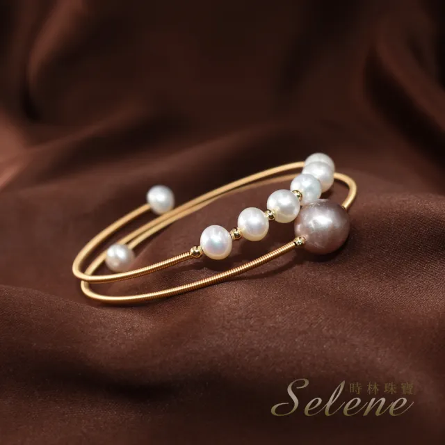 【Selene】時尚設計珍珠雙圈手鍊(限量設計款)