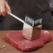 【PUSH!】廚房用品新款304不銹鋼錘肉器鬆肉紮插肉拍打斷筋錘敲肉錘肉排工具(鬆肉錘D311)
