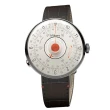 【klokers 庫克】六零復古系列 KLOK-08-D2 橘軸+皮革錶帶搭配摺疊錶扣