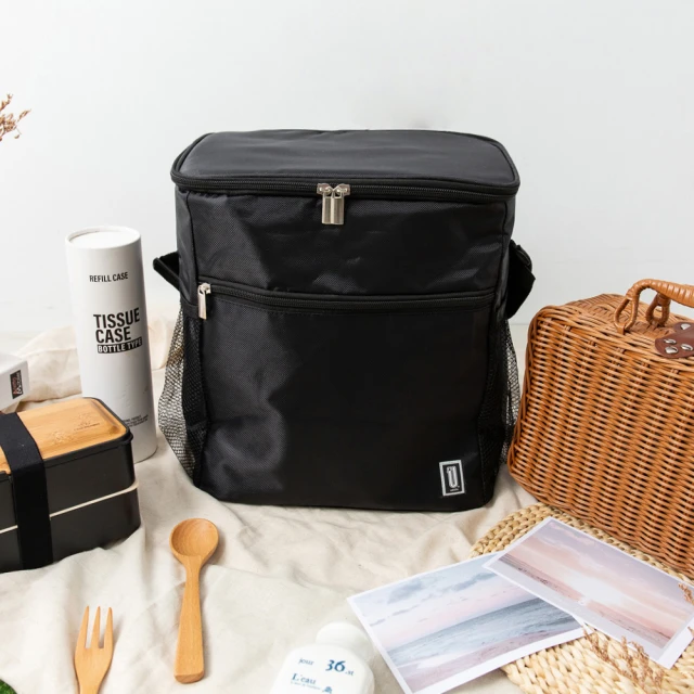 【UdiLife】黑潮 保溫保冷袋-直立18公升(戶外 便當 露營 旅行 保溫 保冷 收納袋)