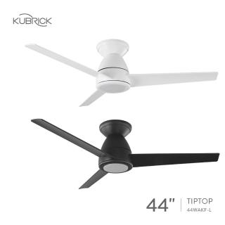 【酷必客 KUBRICK】DC 44吋吊扇 LED13W 黃光+遙控器 TIPTOP系列 44WAKF-L(吊扇兩色可選)
