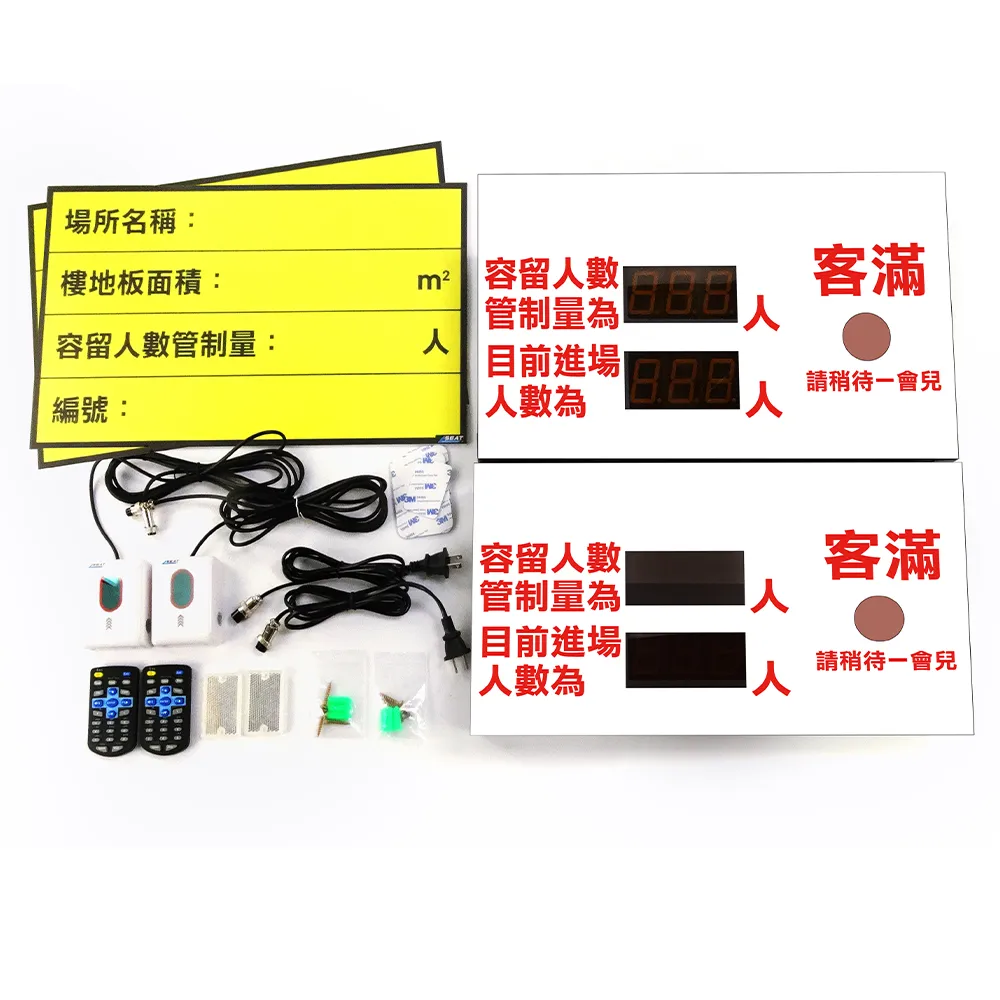 【職人工具】185-CC999TF贈消防安全標示牌 雙通道專用 人員計數器 人數計算機(人數統計控管機器 容留人數)