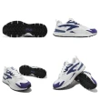 【FILA】休閒鞋 Zagato V3 男鞋 白 紫 復古 老爹鞋 撞色 拼接 皮革 麂皮 斐樂(4C123X151)