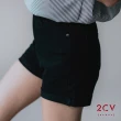 【2CV】百搭的薄款合身牛仔短褲-兩色nt007(門市熱賣款)
