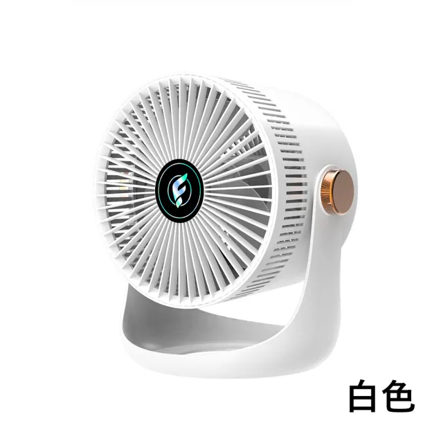 【Kyhome】空氣循環扇 180°調節擺頭循環扇 USB電風扇 3段調節 桌上型/壁掛兩用 夏季降溫神器(Z1)