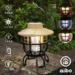 【aibo】USB充電式 三色調光LED 手提復古露營燈