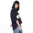 【JEEP】美式休閒撞色短袖POLO衫(藍)