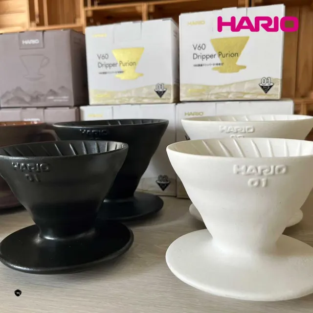 【HARIO】V60老岩泥02濾杯 1次燒象牙白(濾杯 手沖濾杯 錐形濾杯 台灣製 VDCR-02-W 情人節 禮物 尾牙)