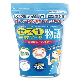 【日本Novopin】倍半碳酸鈉廚房爐具機油強力去油去汙粉-藍袋700g/袋裝(髒汙去垢清潔力勝小蘇打粉漂白粉劑)