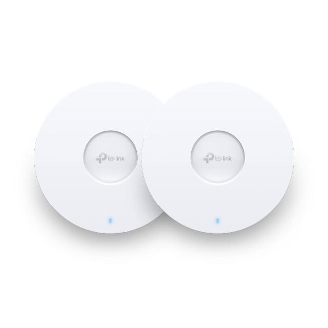 【TP-Link】(2入)EAP610 AX1800 無線雙頻 Multi-Gigabit 吸頂式基地台 路由器/分享器