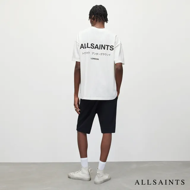 【ALLSAINTS】UNDERGROUND 純棉LOGO東京地下搖滾休閒短褲 MG256Y(直筒版型)