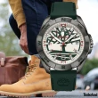【Timberland】天柏嵐 BAILARD系列 野營 街頭運動風格 膠帶腕錶腕錶-綠(TDWGN2202107)