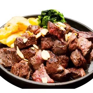 【約克街肉鋪】豪鮮_蒜香沙朗骰子牛20包(200g±10%/包)