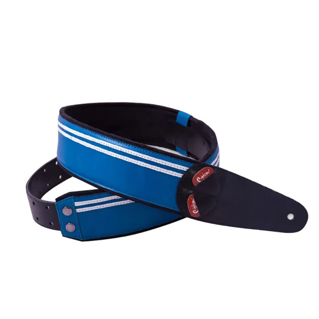 【RightOn! Straps】Race Blue 吉他背帶(Mojo 系列 吉他背帶 貝斯背帶 西班牙進口)