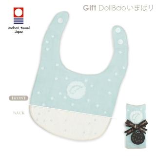 【Gift DollBao】日本今治毛巾系列-口水兜 雙面寶寶紗布巾(經典泡泡)