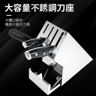 【生活King】不鏽鋼立式菜刀座(刀架/菜刀收納盒)