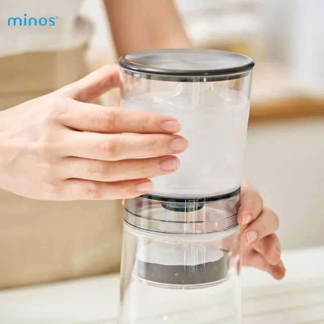 【Minos】冰滴咖啡壺 350ml(外部輕鬆調節滴速、可無耗材、在家做冰滴)