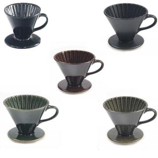 【MILA】日本製 織部燒 咖啡濾杯02(日本原裝進口)