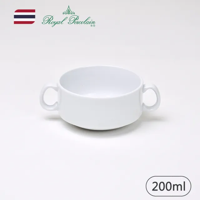 【Royal Porcelain泰國皇家專業瓷器】19系列/雙耳湯碗(泰國皇室御用品牌)