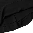 【OUWEY 歐薇】俏甜愛心釦切線造型短褲裙(黑色；S-L；3232072404)