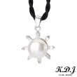 【K.D.J 圓融珠寶】小太陽天然珍珠墜飾(贈珍珠耳針)