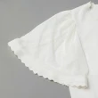 【OUWEY 歐薇】甜美透膚波點網紗袖針織上衣(白色；S-L；3232165055)